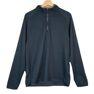 Rhone Founders Golf 1/4 Zip M Black Long Sleeve Performance Glacier Cooling Tech